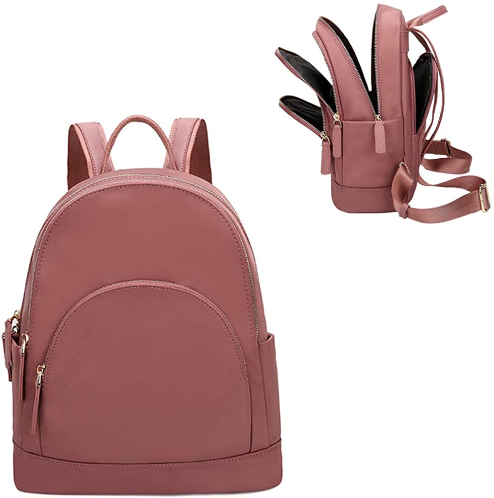 Price:$34.89    Aeeque Women Anti-theft Backpack Purse, Teen Girls Casual Daypack School Backpacks Bookbag, Fashion Waterproof Travel Shoulder Bag Ladies Satchel Bags (Dark Pink)  Clothing
