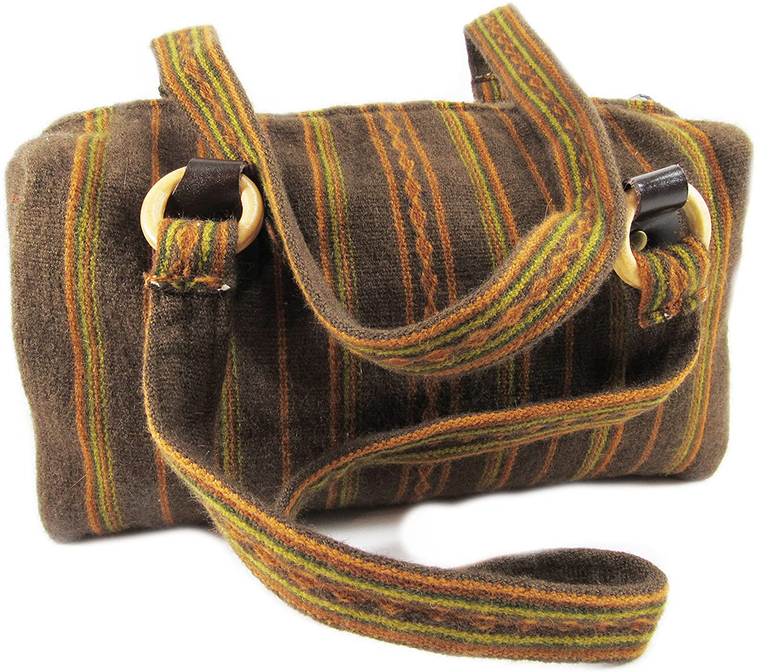 Price:$0.00 ALPACA WOOL STYLISH STRIPPED HANDBAG BY MACHU PICCHU STORE 8205  Handbags   