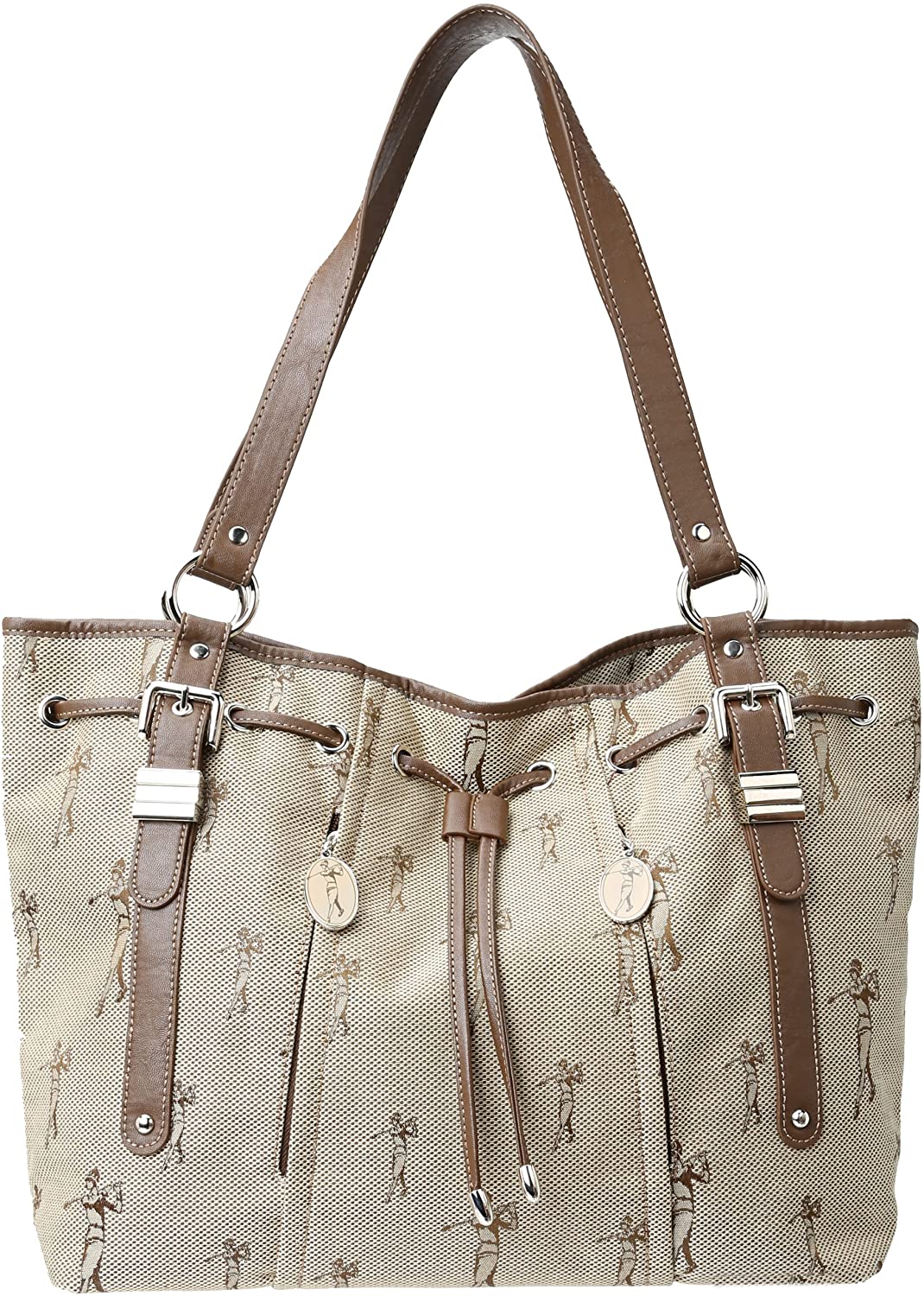 Price:$69.99 Sydney Love Classic Golf Shoulder Bag, Brown, One Size  Handbags   