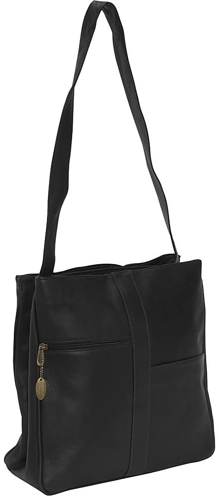 Price:$72.14   | David King & Co. Double Top Zip Shoulder Bag  820, Black, One Size | Messenger Bags