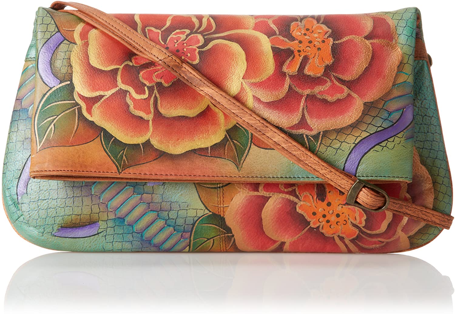 Price:$200.00    Anuschka 495, Python Bloom  Clothing