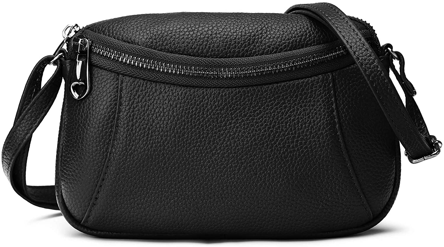 Price:$27.99    YALUXE Crossbody Bag for Women Leather Lightweight Medium Shoulder Bag Zipper Pocket Adjustable Strap Organizer  Clothing