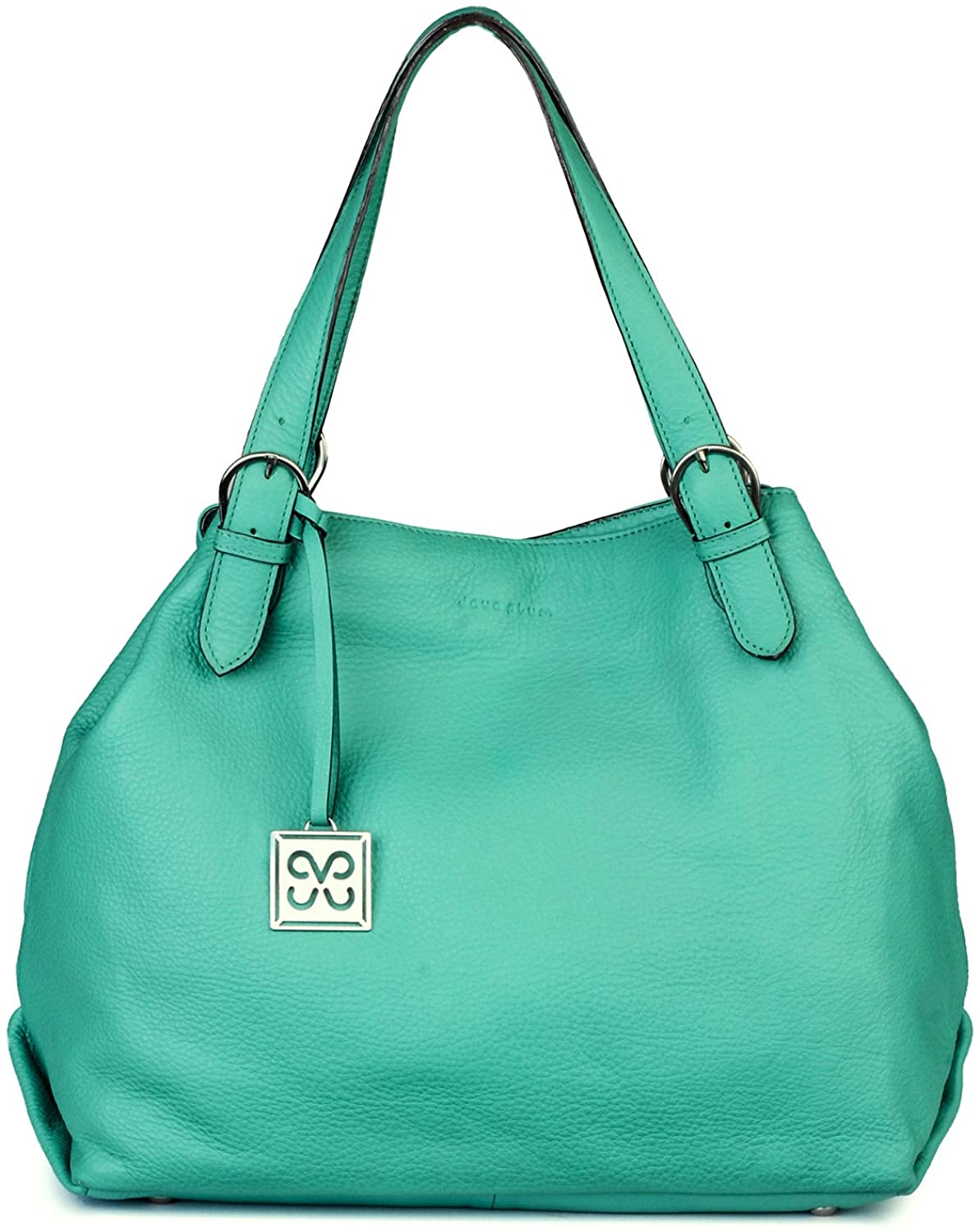 Price:$188.00    Fes Genuine Italian Leather Tote Handheld Shoulder Bag  Clothing