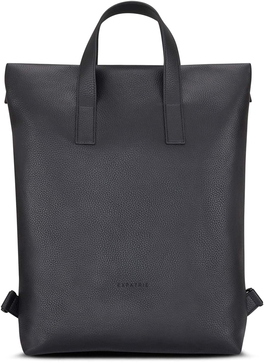 Price:$59.95    Backpack Womens Black Expatrié"Lou" Vegan Leather Crossbody Messenger Bag - PU Rucksack - Shoulder Bag & Daypack in One Tote Bag with Detachable & Adjustable Straps  Clothing
