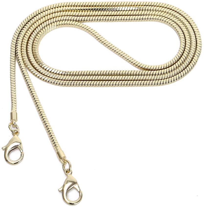 Price:$11.99    Xiazw Small Square Copper Purse Shoulder Cross Body Handbag Bag Chain Strap Replacement(Gold, 47'')  Clothing