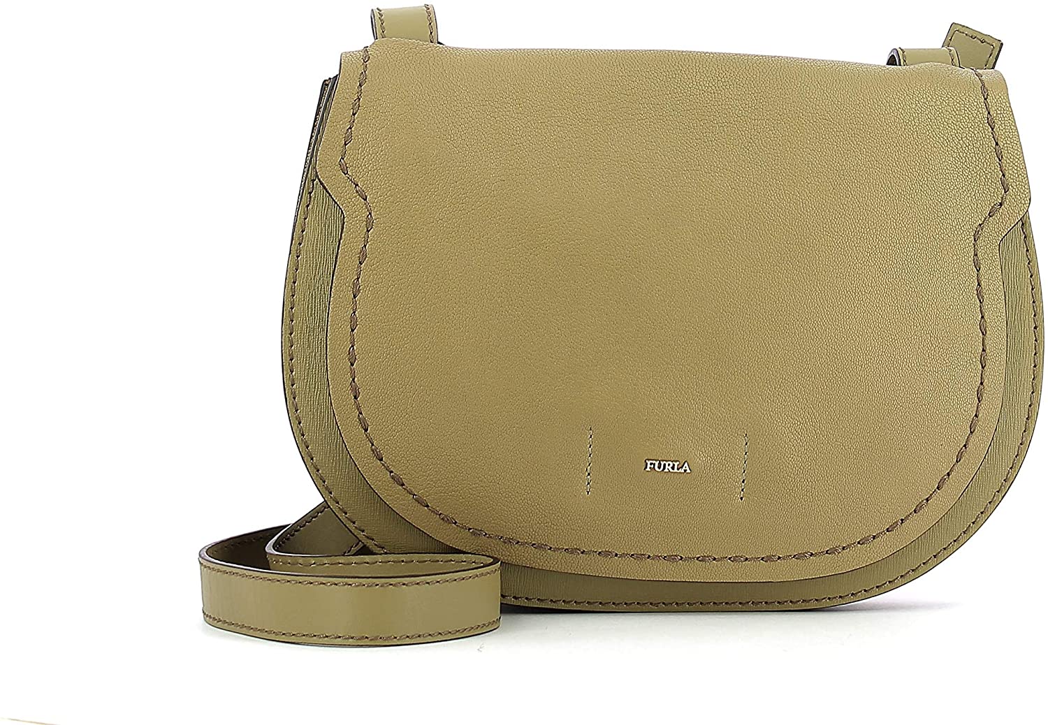 Price:$425.00    Furla Gioia Medium Crossbody Bag Kaki 886696  Clothing