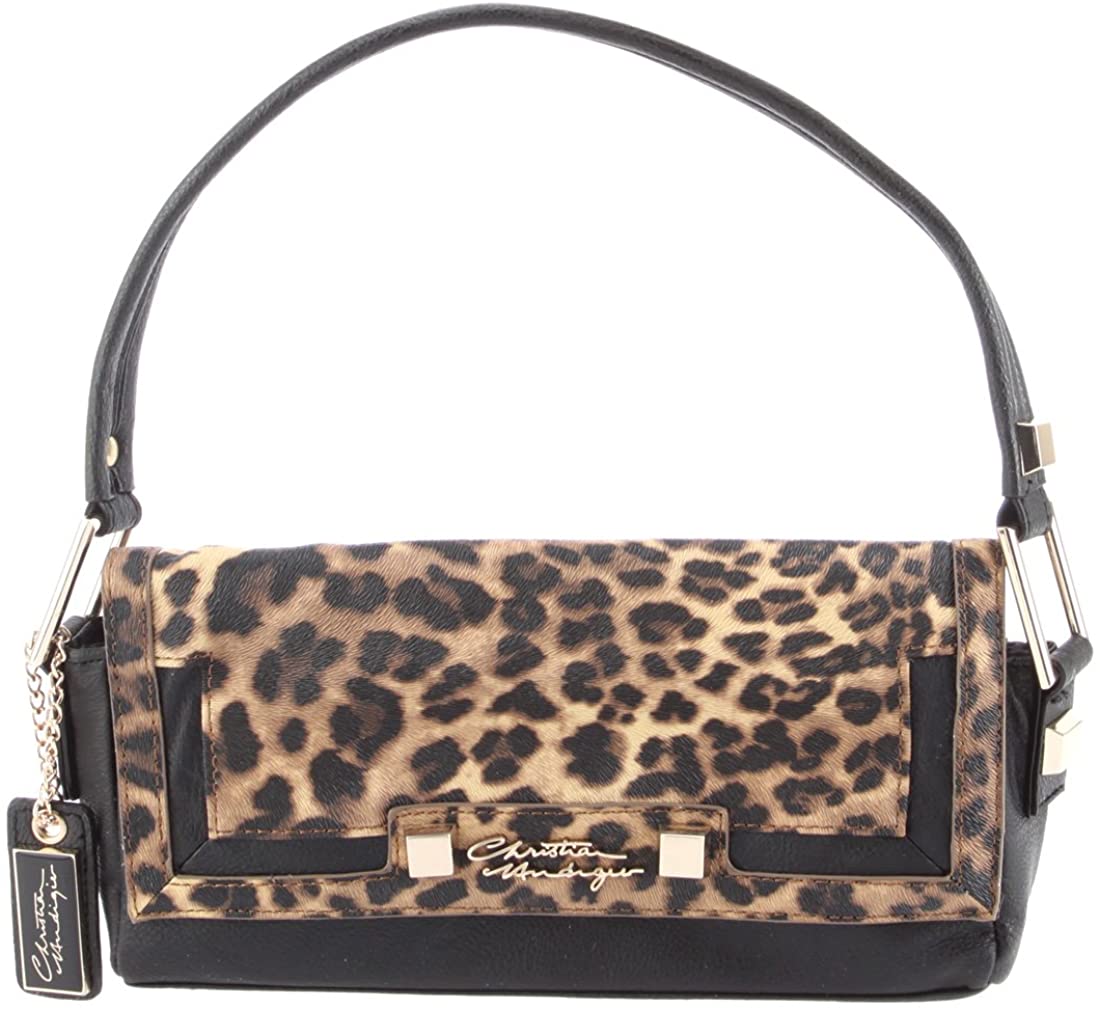 Price:$19.99 Christian Audigier Tea Shoulder Bag - Black  Handbags   