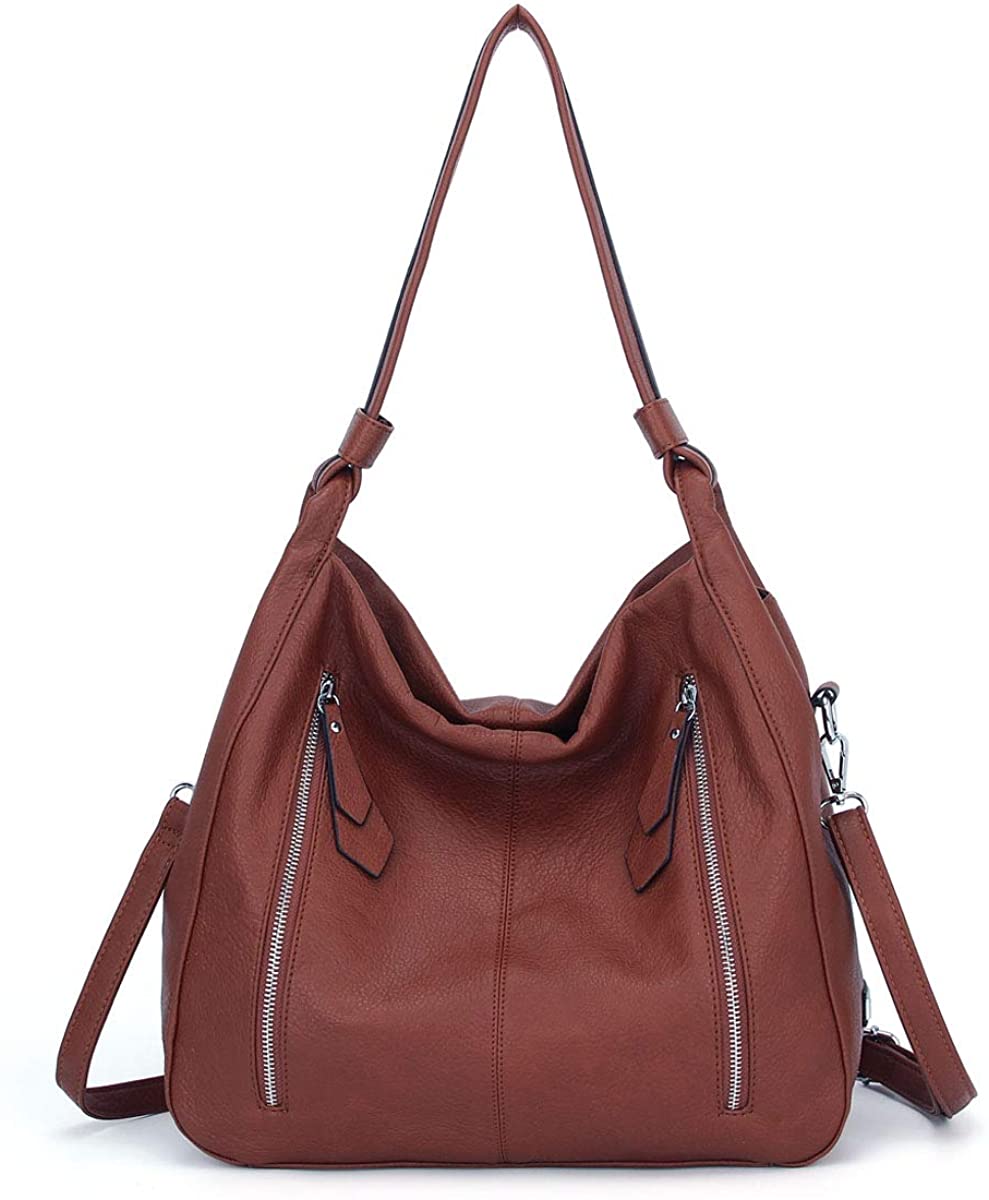 Price:$39.99    Women Handbags Shoulder Bags PU Leather Satchel Tote Bag Mutipocket Purse (K.EYRE#KL7215#U8388#860-Maple Red)  Clothing