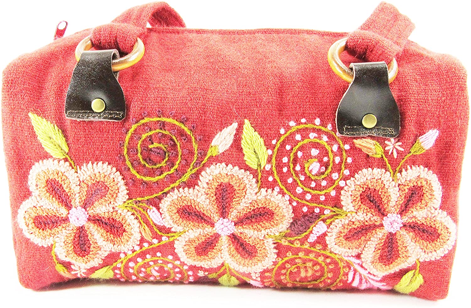 Price:$0.00 ALPACA WOOL EMBROIDERED SHOULDER BAG BY MACHU PICCHU STORE 8001  Handbags   