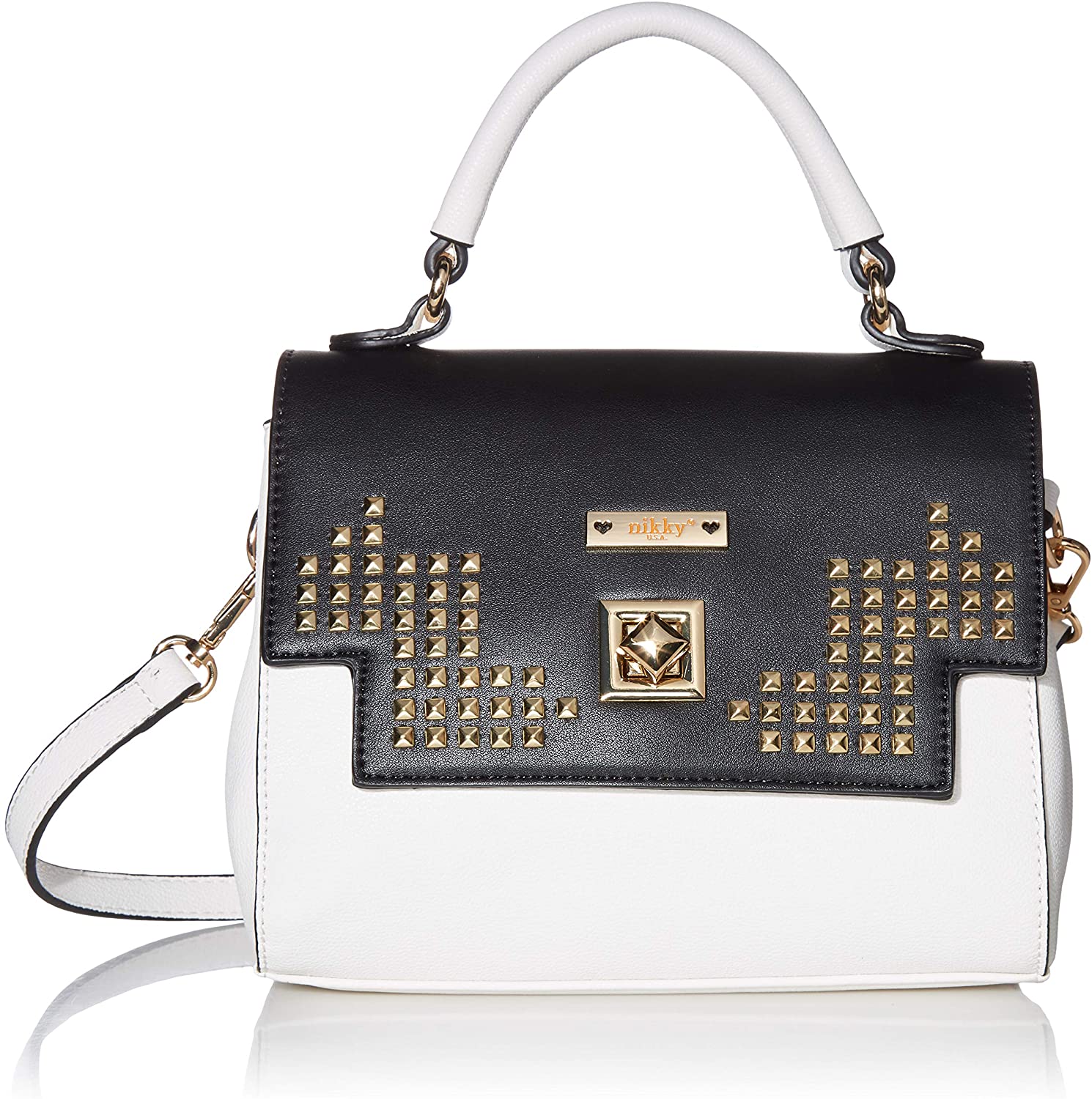 Price:$22.84    Nikky Women's Top-handle [white] Crossbody Purse With Adjustable Shoulder Strap, One Size  Clothing