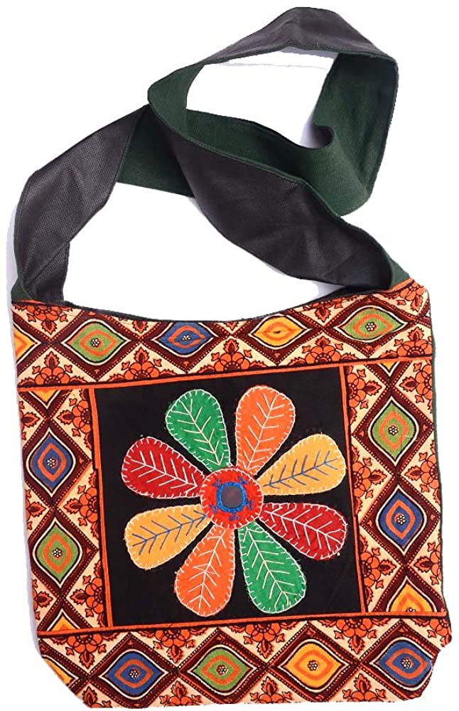 Price:$29.99 Hand Art India, Handcrafted Kutchi Single Side Work Woman's Hand Bag  Handbags   