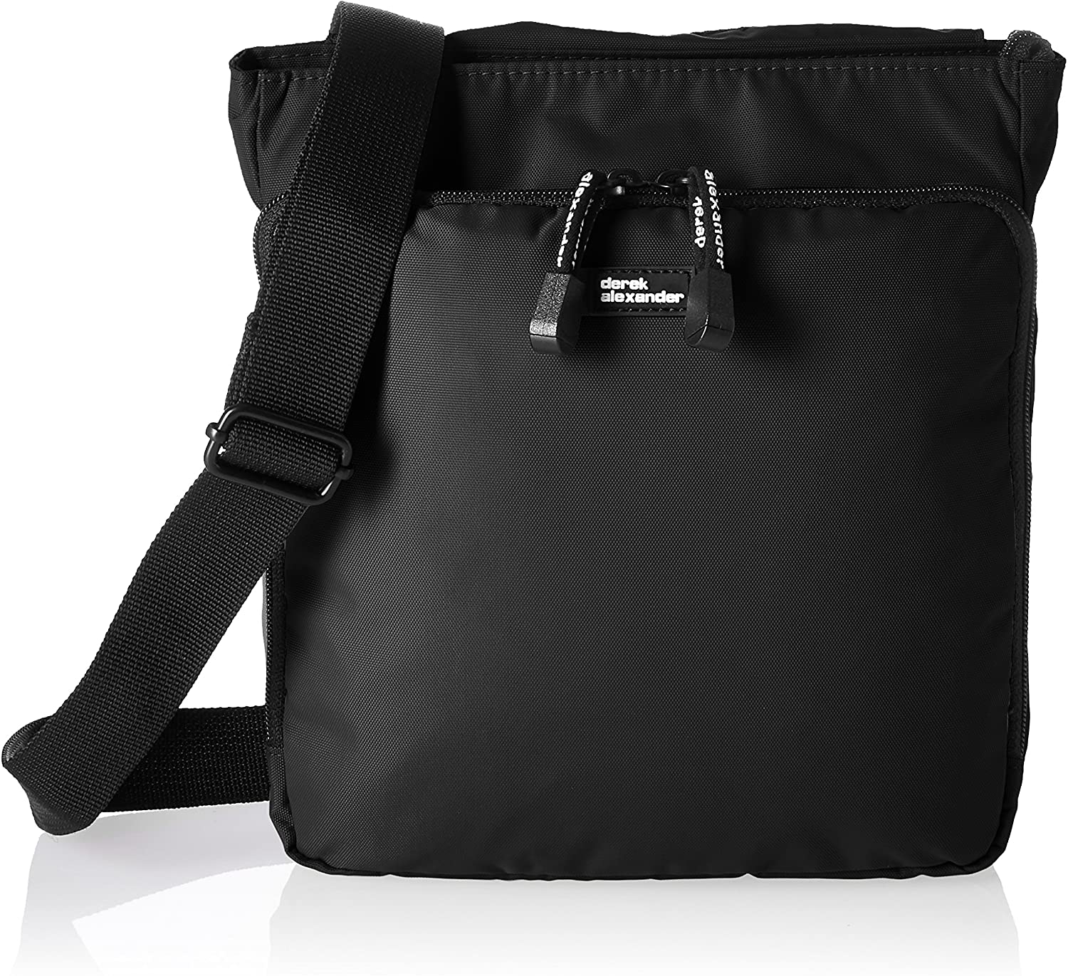 Price:$38.65   | Derek Alexander Top Zip Front Flap, Black, One Size | Messenger Bags