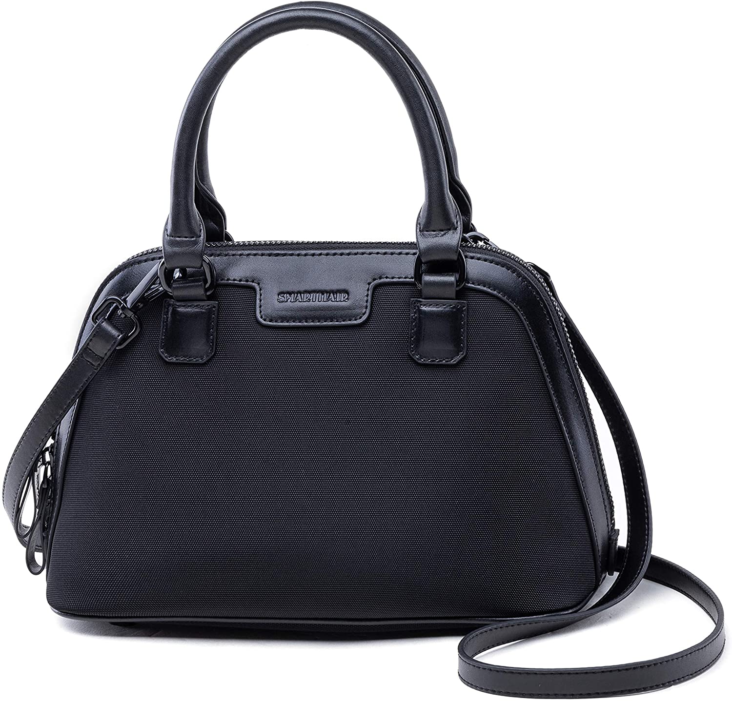 Price:$39.99 SMARTHAIR Womens Shoulder Bag Nylon Top-Handle Bags Tote Purse, Black, TA30  Handbags   