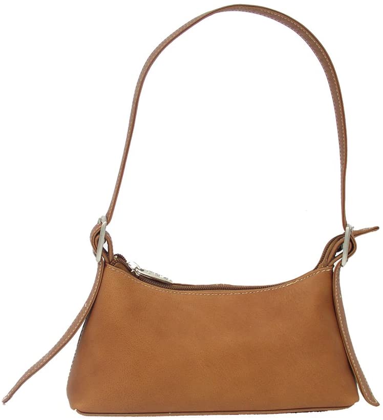Price:$25.03    Piel Leather Small Shoulder Mini, Saddle, One Size  Piel Leather  Clothing