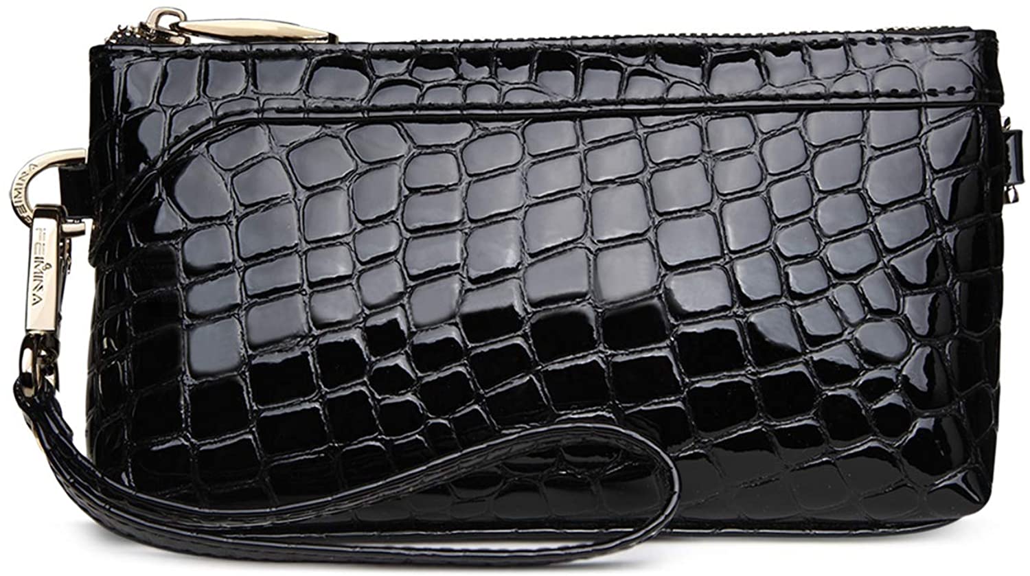 Price:$27.64 FEIMINA Women's Genuine Leather Crossbody Bag Wristlet Clutch Purse Shoulder Purse Shoulder Bag (Black)  Handbags   