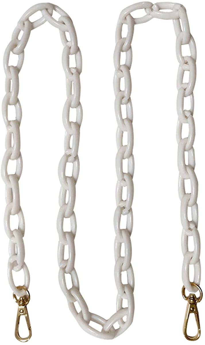 Price:$11.99 Beacone Resin Chain Replacement Crossbody Handbag Purse Strap Metal Shoulder Bag Strap  Handbags   
