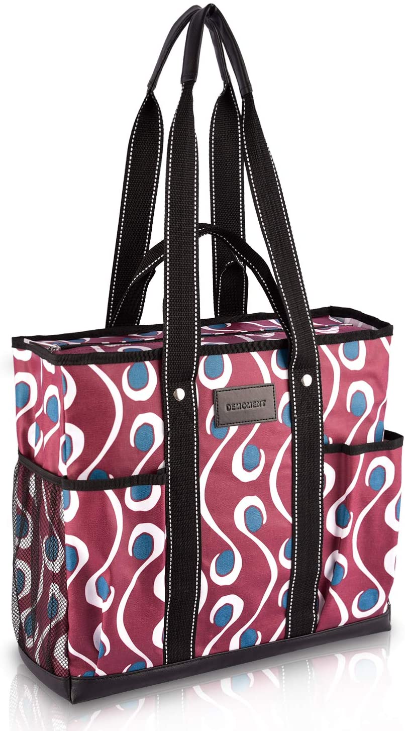 Price:$26.65    Canvas Teacher Bag Nurse Tote Work shoulder bag Utility Shopping Book Water Resistance Bag (Purple Forest)  Clothing