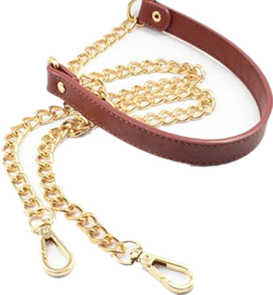 Price:$12.22    120cm/47.2" Replacement Chain & PU Synthetic Leather Shoulder Crossbody Straps Bags/Handbag/Handle/Purse (Brown)  Clothing