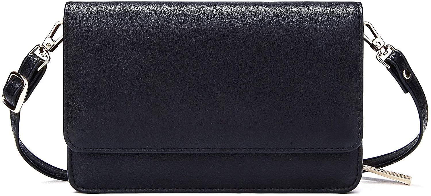 Price:$23.99 KUKOO Small Crossbody Bag for Women, Multifunction Leather Shoulder Cell Phone Purse Wallet for Travel Classic (A - Black)  Handbags   