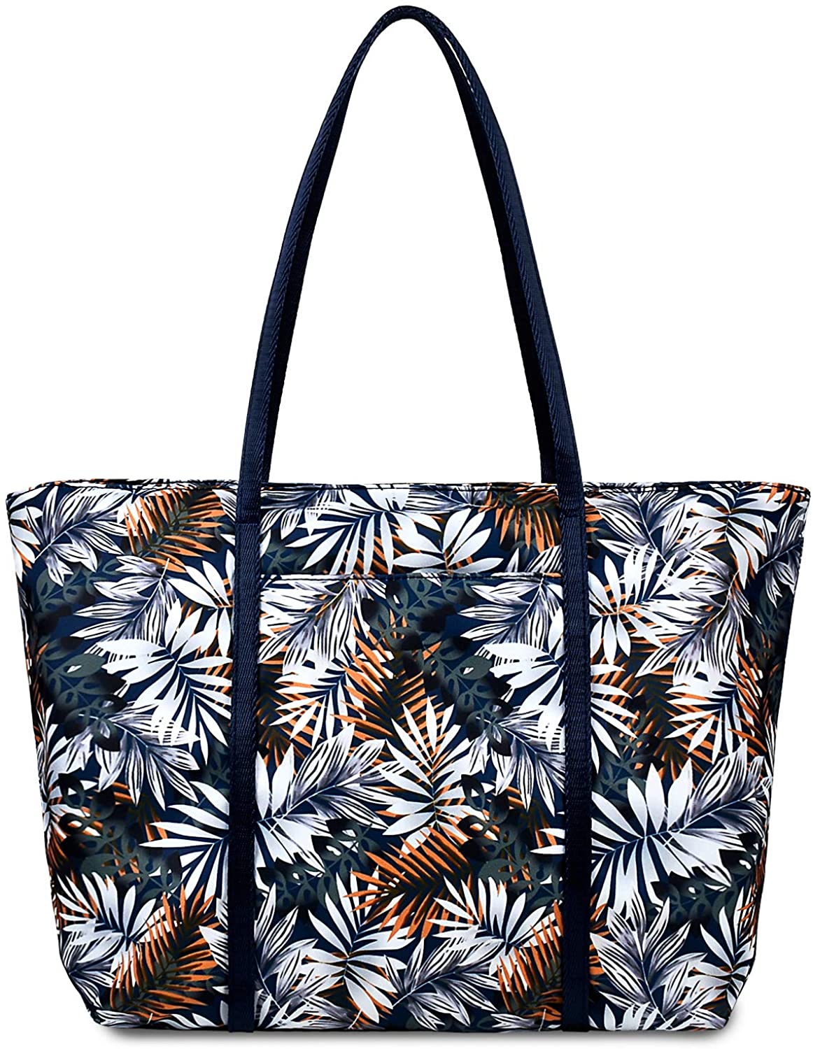 Price:$15.99    Floral Tote Bag Shoulder Bags For Women Nylon Messenger Bag For Teens Beach School - Flower  Clothing
