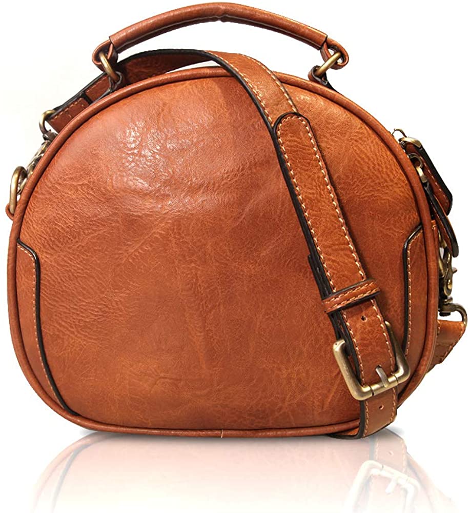 Price:$23.19 Retro Crossbody Shoulder Bag for Women with Adjustable Strap PU Leather Purse Handbags  Handbags   