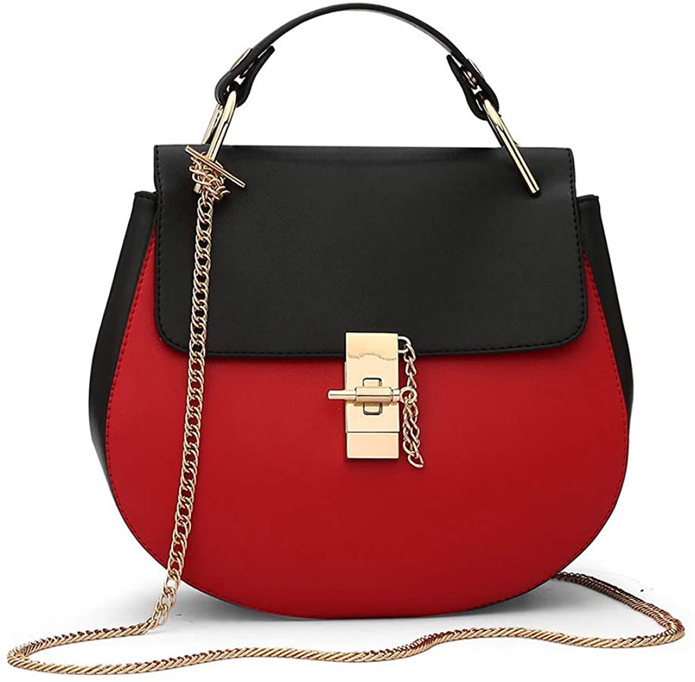 Price:$25.99 Arcly Women Handbag Designer Vegan Leather Small Handbags Shoulder Round Bag Crossbody Purse  Handbags   