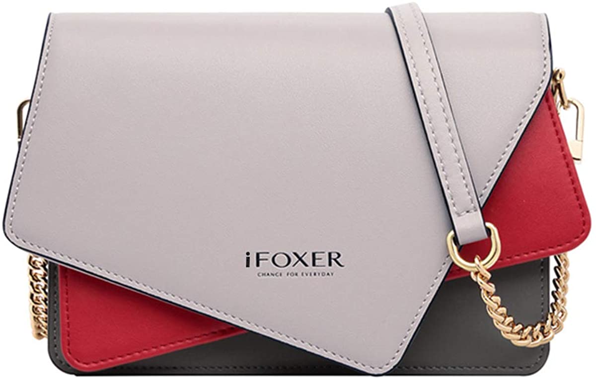 Price:$49.99 Small Leather Crossbody Bags for Women, Genuine Leather Ladies Messenger Bags with Adjustable Chain Strap Womens Leather Shoulder Bag Girls Casual Cross Body Purses Womens Mini Clutch Bags(Grey)  Handbags   