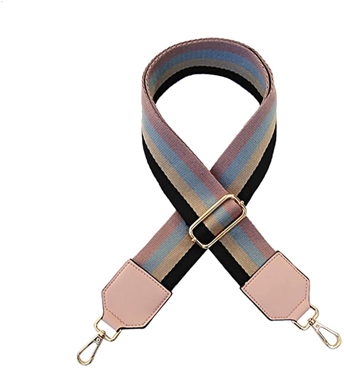 Price:$10.99    Beacone Wide Bag Strap Replacement Adjustable Crossbody Handbag Purse Strap Shoulder Bag Strap Belt (Pink Stripe Pink)  Clothing