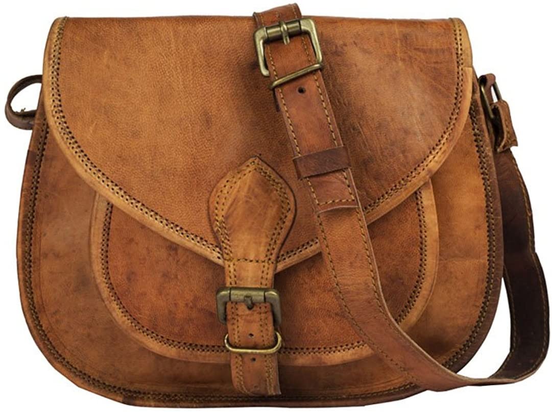 Price:$25.00    9" Leather Purse Men Women Shoulder Bag Crossbody Ladies Tote  Clothing