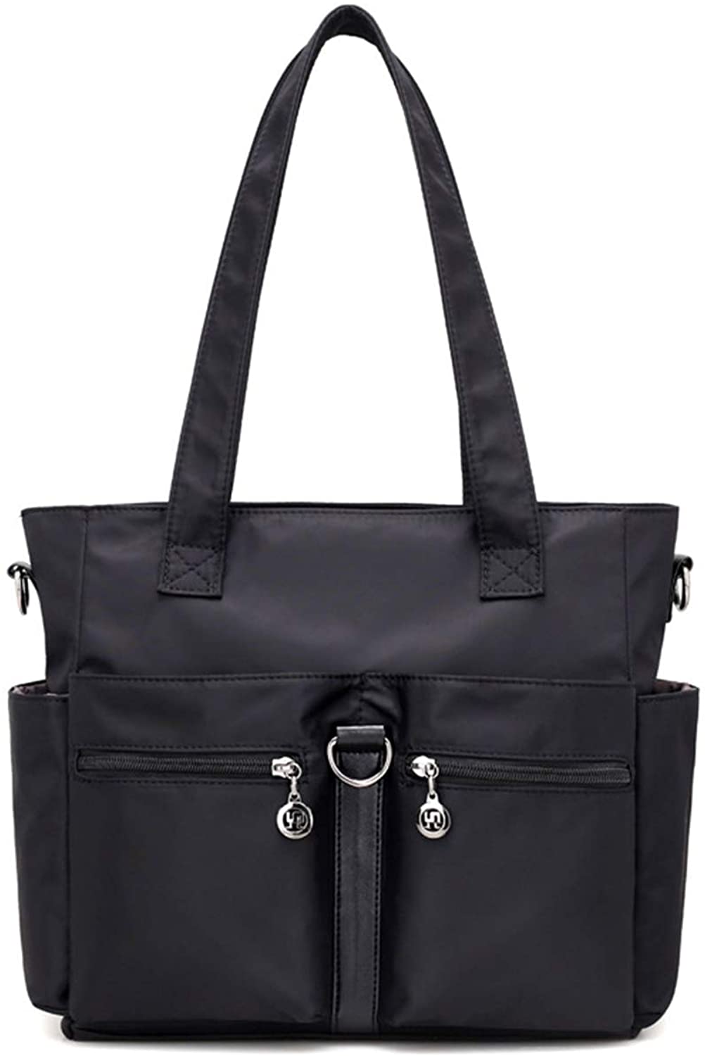 Price:$22.99 NOTAG Shoulder Handbags for Women Multipockets Tote Bags Waterproof Purses and Handbags Large Crossbody Bags (Black)  Handbags   