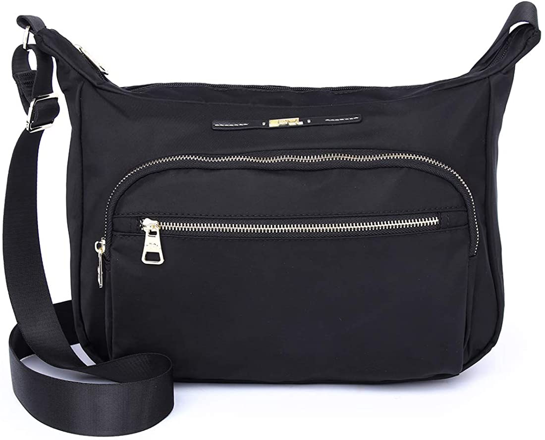 Price:$35.89 Crossbody Bag for Women Waterproof Shoulder Bag (Black)  Handbags   