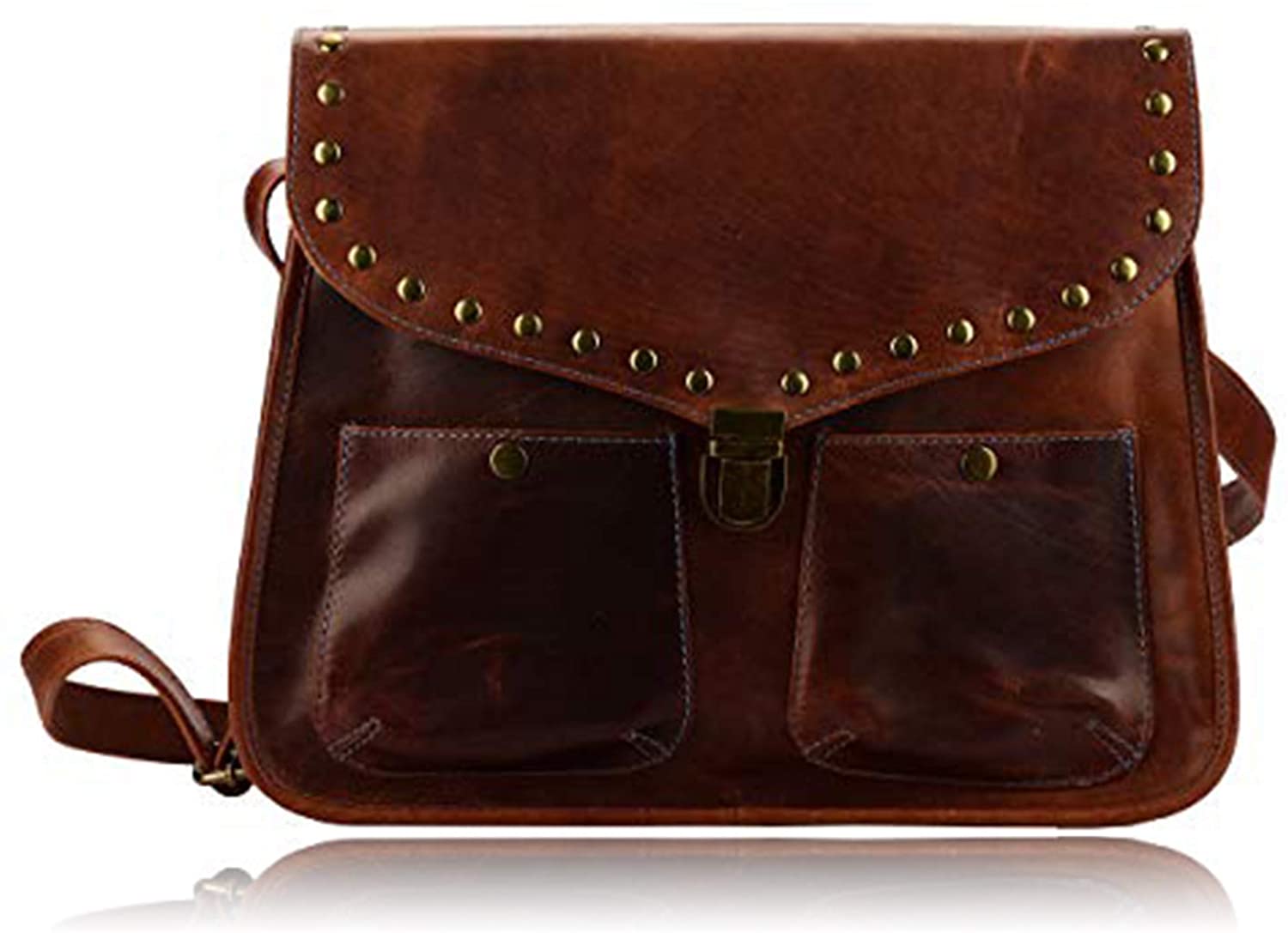 Price:$47.75    MANDAVA Genuine Leather Crossbody Bags for Women | Ladies Satchel Messenger Bag Long Over The Shoulder Purse | Handmade Full Grain Oily Women’s Cross Body Sling Bag  Clothing