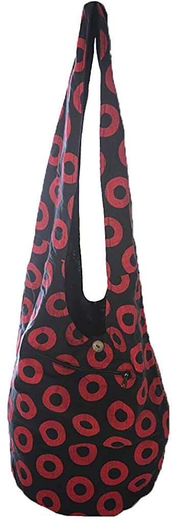 Price:$34.99 Jayli Cotton Baba Bag with Donut Print | Phish | PH-16-BLK  Handbags   