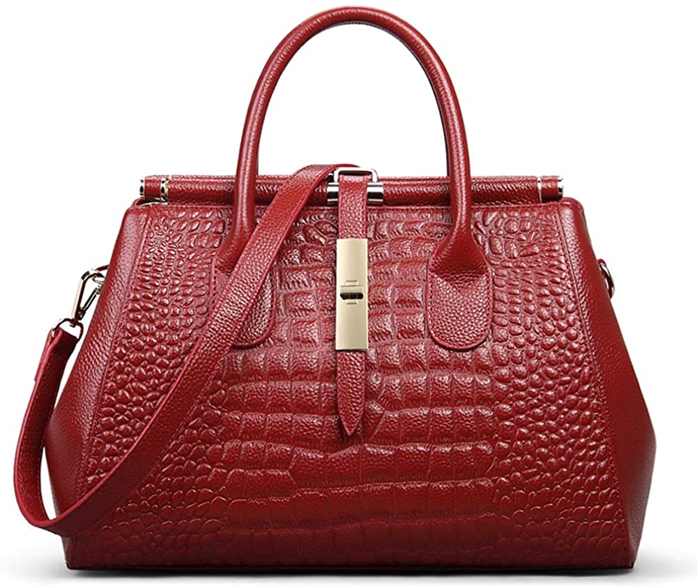 Price:$89.99 Shoulder Bag, DAIZU Genuine Leather Purses and Handbags Large Crossbody Bag with Top Handle and Shoulder Strap  Handbags   