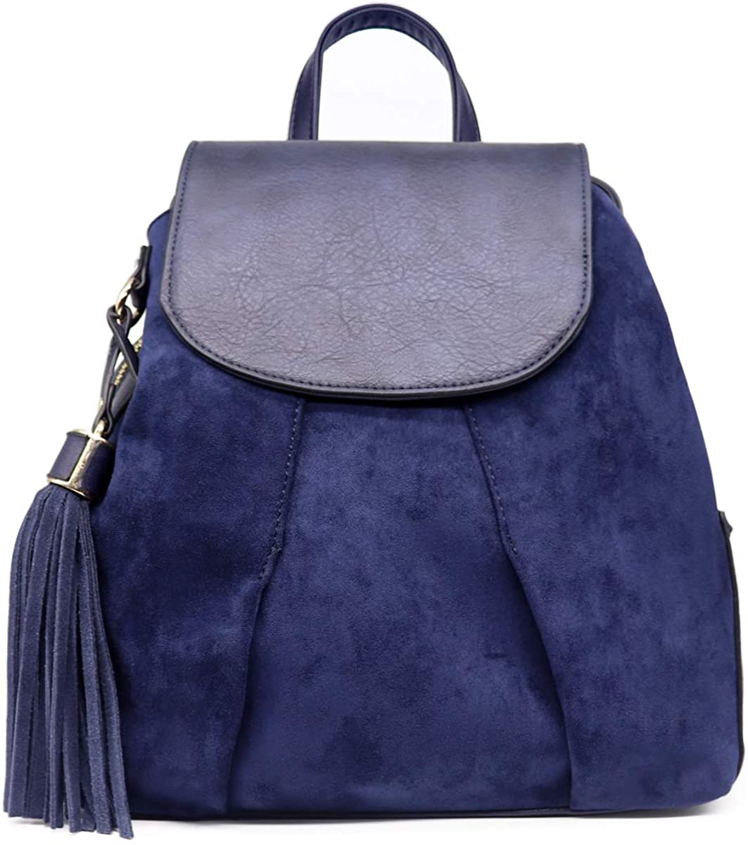 Price:$16.99    Women's Girls' Ladies' Fashion Suede Backpack Shoulder Satchel Bags Blue  Clothing