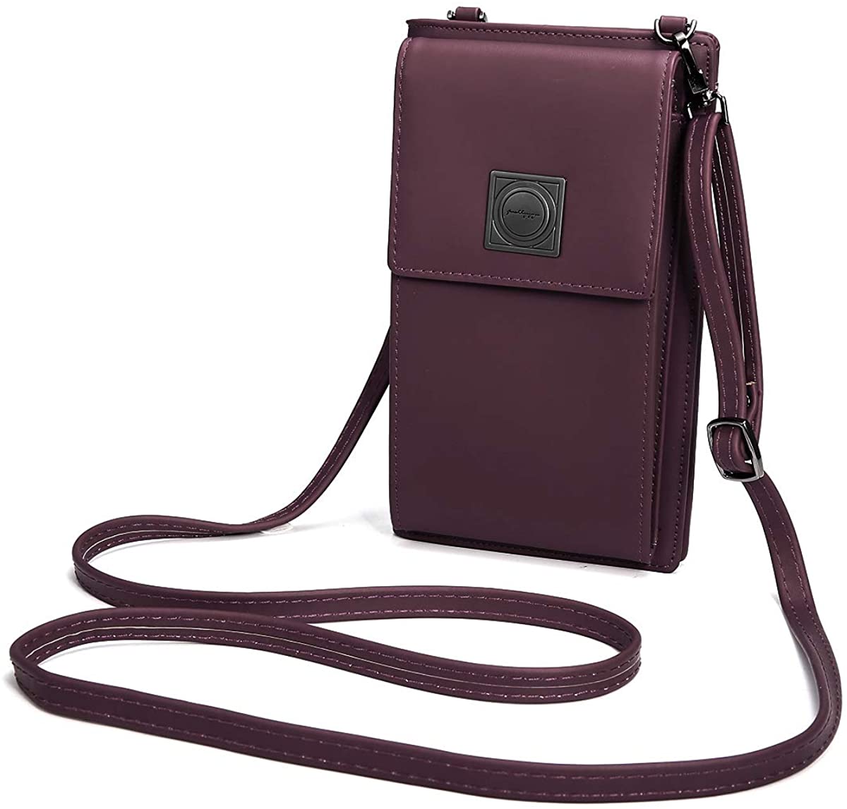 Price:$12.99    Small Crossbody Phone Bag, OURBAG Women Soft PU Leather Cell Phone Shoulder Bag Purses Pouch Smartphone Wallet Red  Clothing