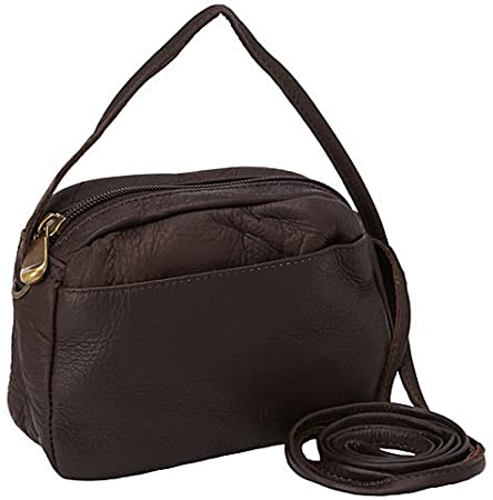 Price:$14.78   | David King & Co. Top Zip Mini Bag 517, Café, One Size | Messenger Bags