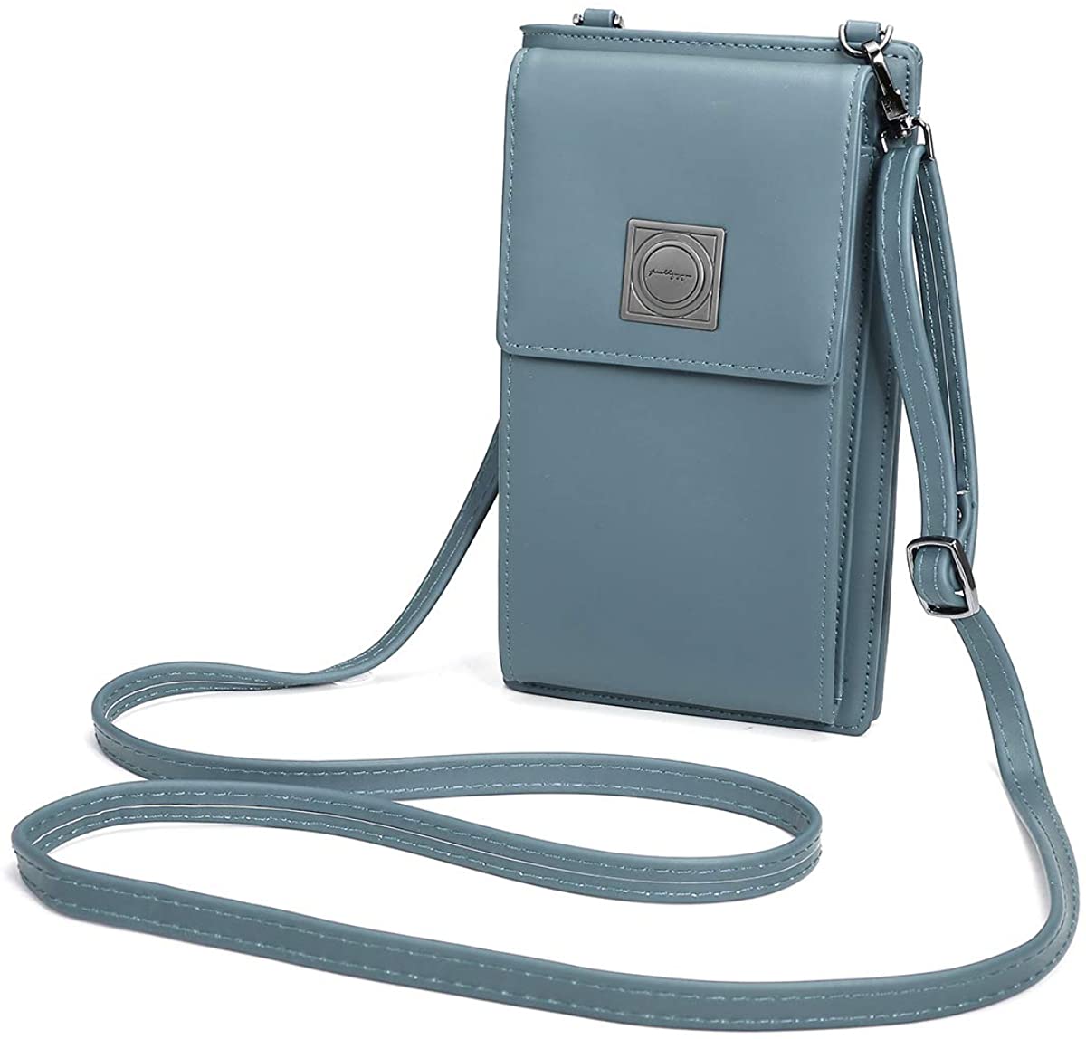 Price:$12.99    Small Crossbody Phone Bag, OURBAG Women Soft PU Leather Cell Phone Shoulder Bag Purses Pouch Smartphone Wallet Blue  Clothing