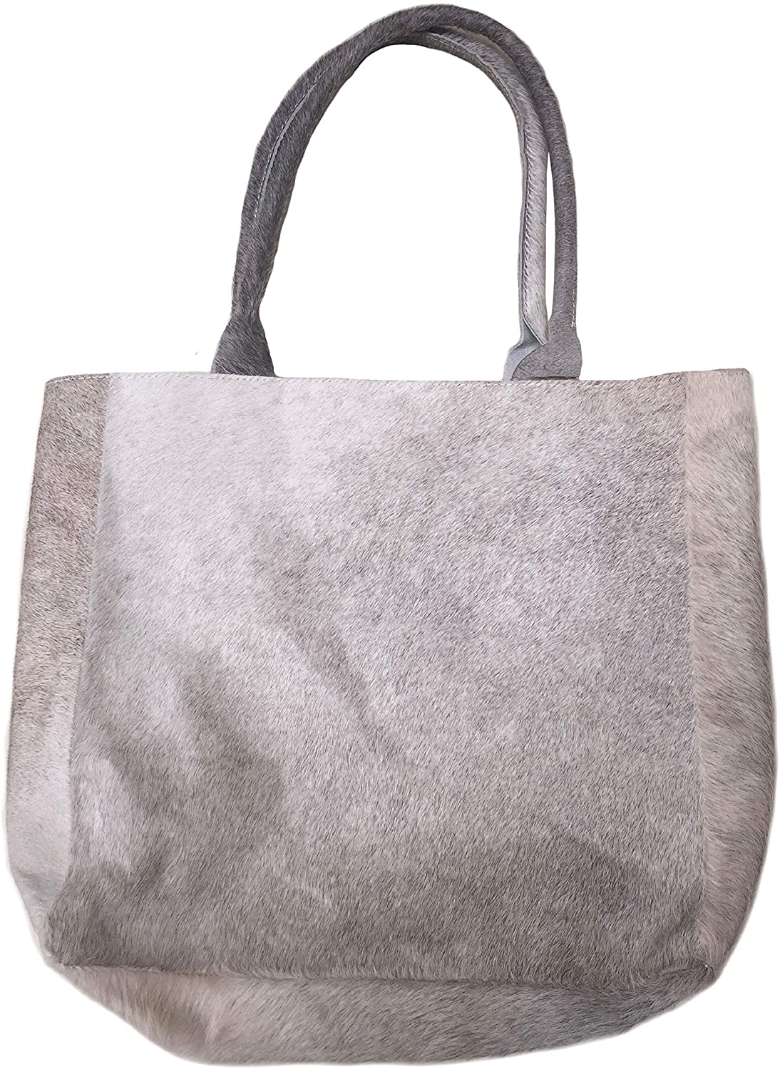 Price:$149.99    Luxurious Tote Bag DELIA in Elegant Grey Cowhide  Clothing
