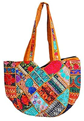 Price:$27.11 Multi - colored handcrafted shoulder bag by Indian artisans - Mother's Day Collection 2020  Handbags   