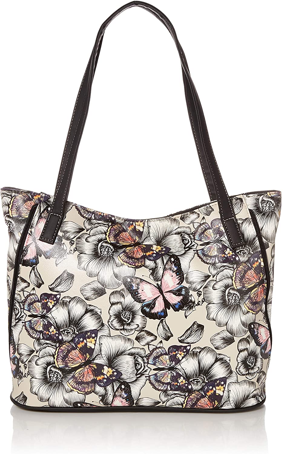 Price:$29.99    Koltov Tote, Butterfly/BLK  Clothing