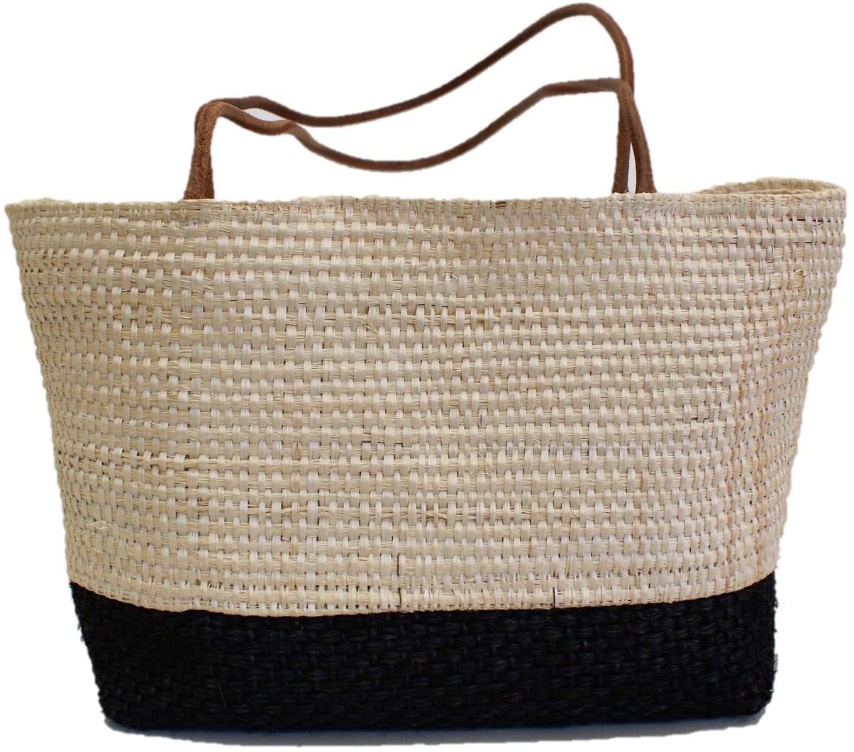 Price:$14.99    Mayan Henequen Fiber Black- Natural Handbag Medium Size  Clothing