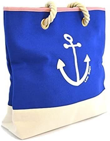 Price:$14.99    LSW Ladies Nautical Style Anchor Canvas Shoulder Bag  Clothing