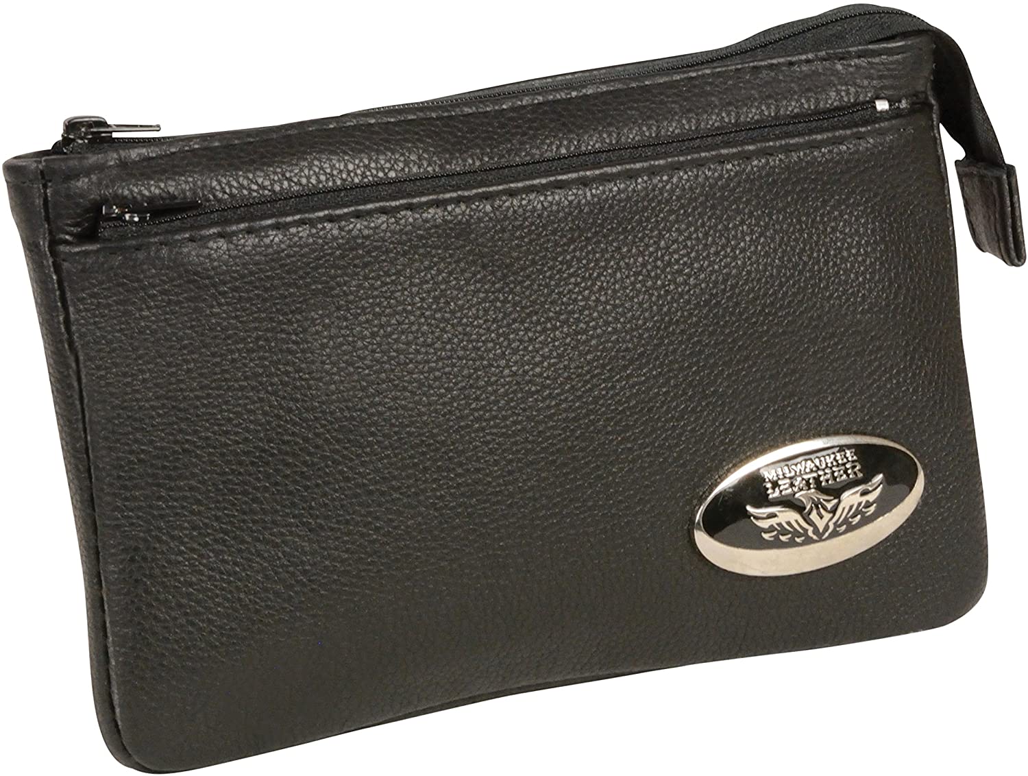 Price:$31.14    Milwaukee Leather MP8820-BLK-PCS Black Small Ladies Shoulder Bag with Zipper Closure  Clothing