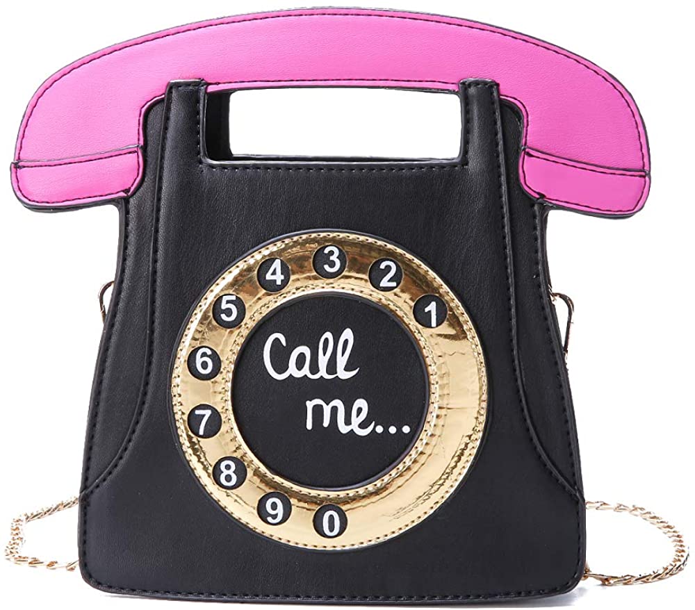 Price:$23.99    Phone Crossbody Bag, Girl Strange Shape Shoulder Bag Wallet Daily Leather Tote  Clothing