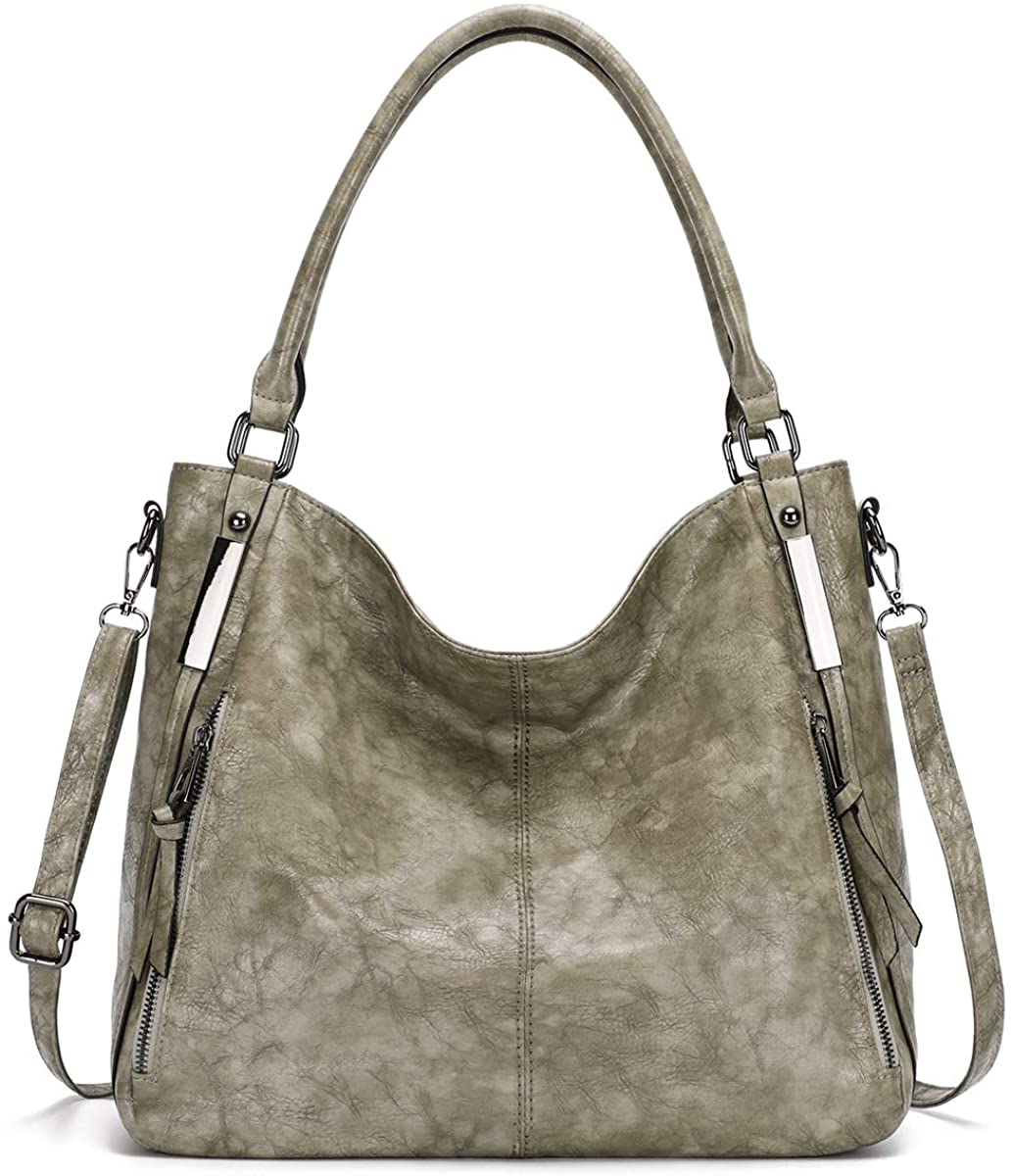 Price:$39.98 KL928 Womens Purses and Handbags PU Leather Shoulder Bag Waterproof Hobo Bags for Women Large, 92-green  Handbags   