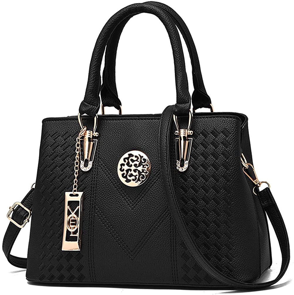 Price:$22.98    ALARION Womens Purses and Handbags Shoulder Bag Ladies Designer Satchel Messenger Tote Bag (Y-BLACKS)  Clothing