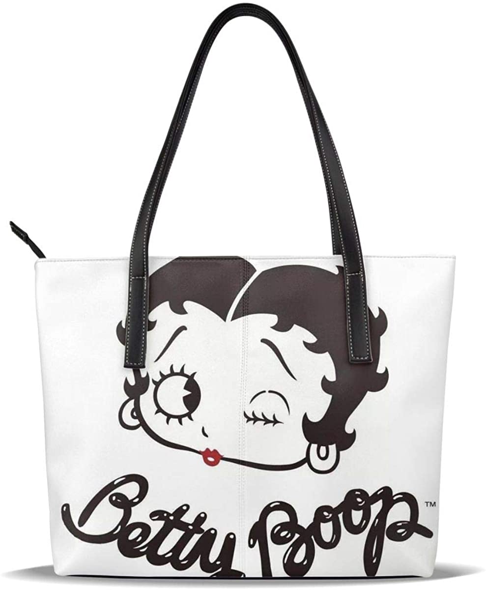 Price:$51.99    Be-Tty Bo-Op Microfiber Leather Zipper Large Tote Shoulder Handbag Satchel Bag Hobo Purse  Clothing