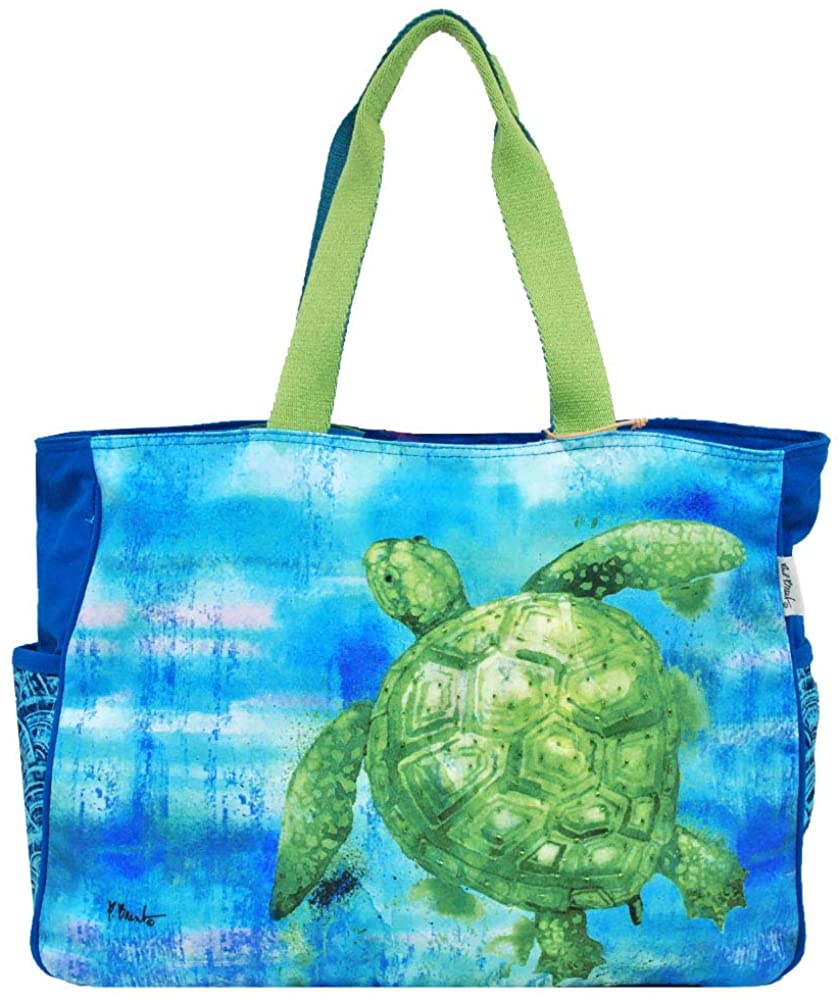 Price:$46.95    Paul Brent Green Sea Turtle Large Shoulder Tote Bag  Clothing