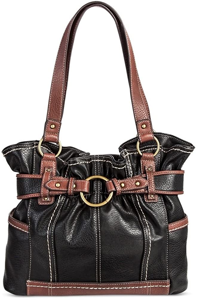 Price:$19.99    Bolo Women's Faux Leather Tote Handbag w Back/Interior Compartments  Clothing
